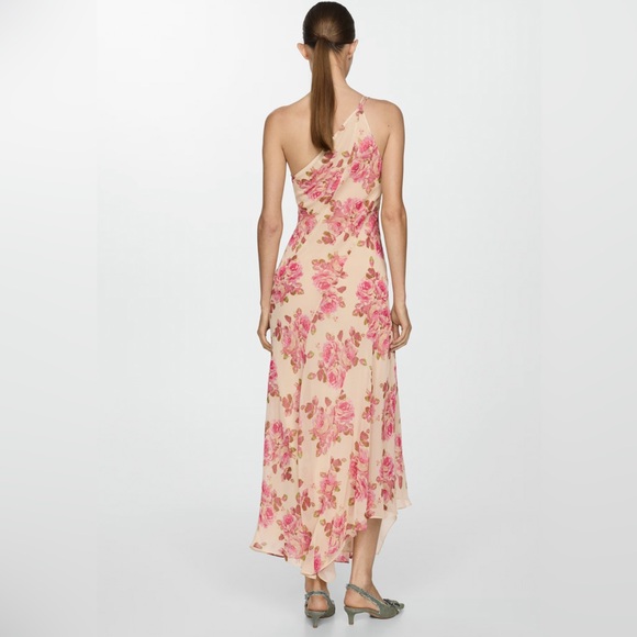 NWT MANGO Selection Asymmetrical Floral Dress - Picture 3 of 9